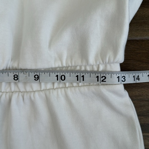 Zara White Cotten Blend Romper, M - Picture 9 of 15